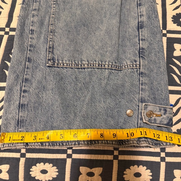 We The Free People CRVY Outlaw Wide Leg Jeans Denim Size Large Drizzle - Picture 13 of 16